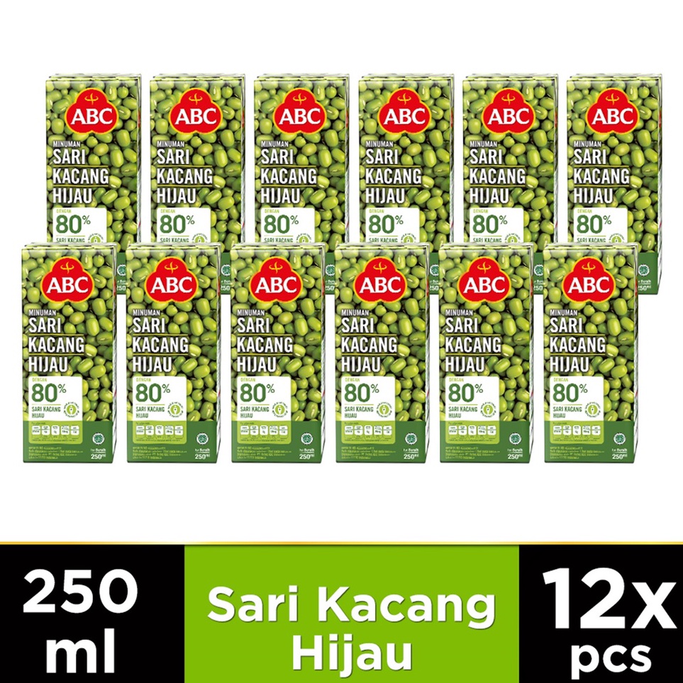 

Terlaris ABC Minuman Sari Kacang Hijau 25 ml Multipack 12 pcs Model Baru