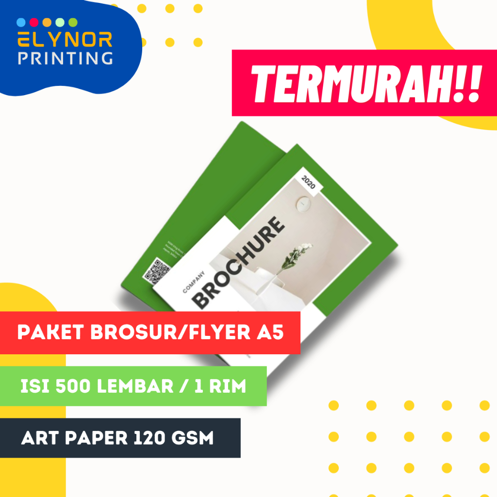 

Cetak Brosur A5 500 Lembar | Cetak Flyer A5 | Art Paper 120gsm