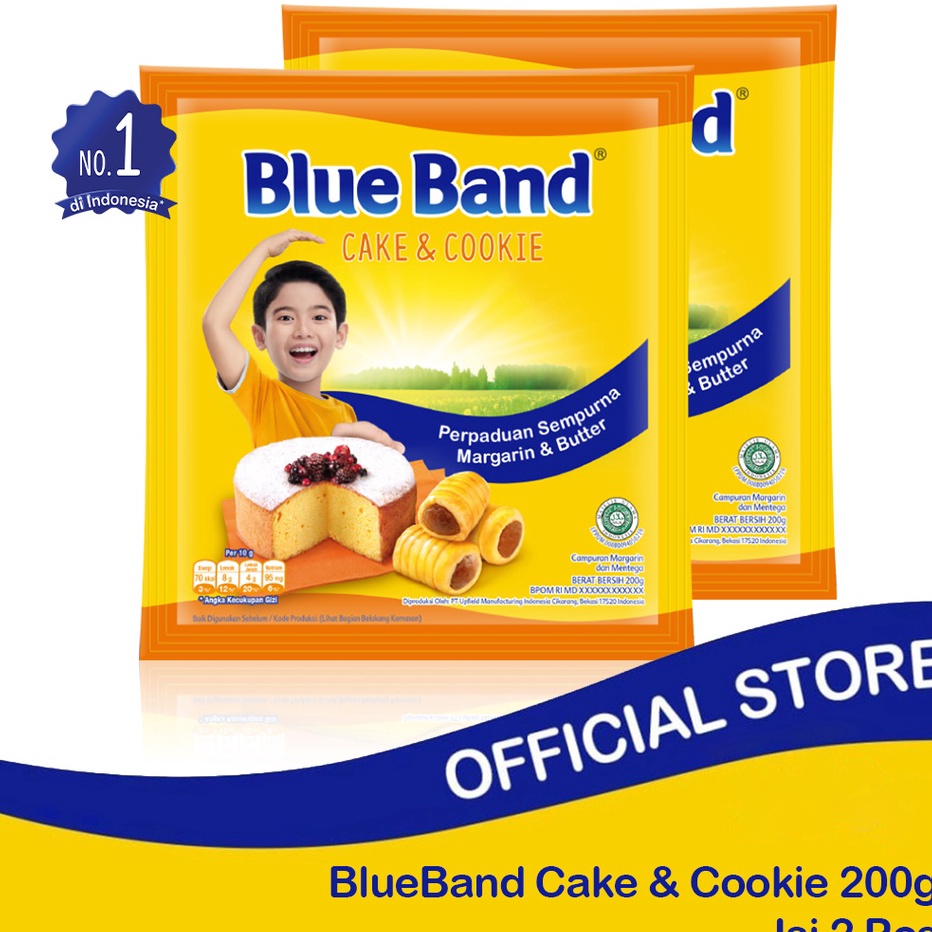 

TERMURAH Blue Band Cake Cookies Margarin Bahan Kue 2 x 2 gr