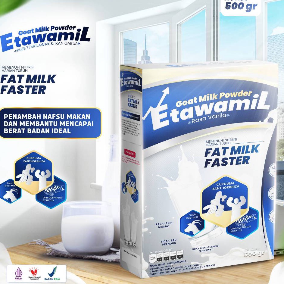 

HOT ETAWAMIL WEIGHT GAIN Susu Gemuk Penambah Berat Badan Nafsu Makan Halal BPOM 5 gram