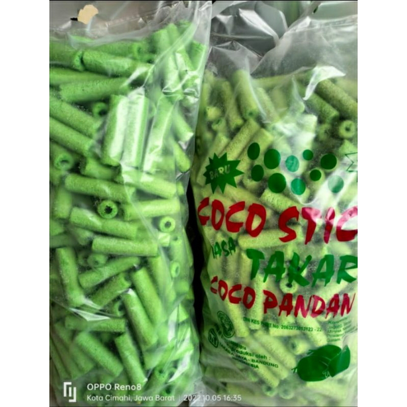 

Coco stick pandan 150gr | momogi rasa pandan | snack makanan ringan