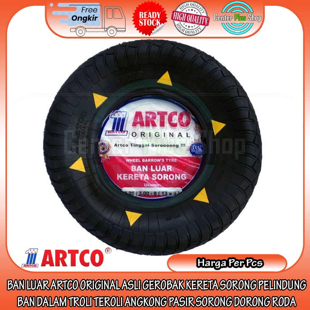 BAN LUAR ARTCO ORIGINAL ASLI GEROBAK KERETA SORONG PELINDUNG PENUTUP BAN DALAM KERETE PASIR SORONG D