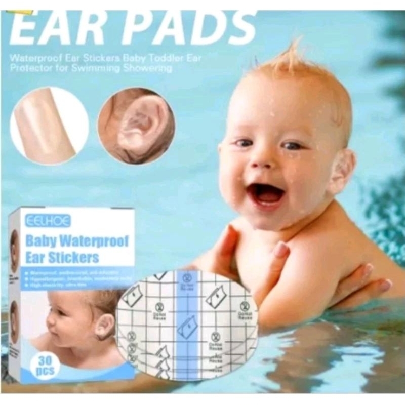 Sticker Pelindung Telinga Bayi SEPASANG Penutup Telinga Mandi Berenang Serbaguna Penutup Telinga