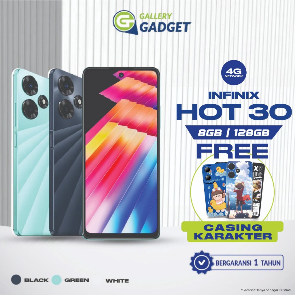 Infinix Hot 30 8/128 GB RAM 8 ROM 128 8GB 128GB HP Smartphone Android