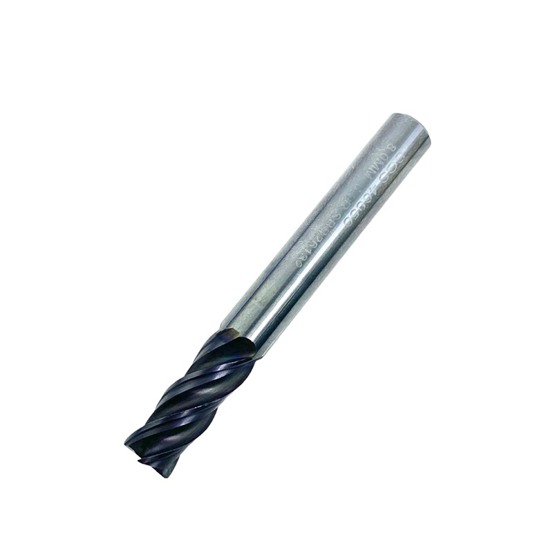 Endmill corner radius 8 mm R0.5 carbide bekas seken mulus..Endmill 8mm