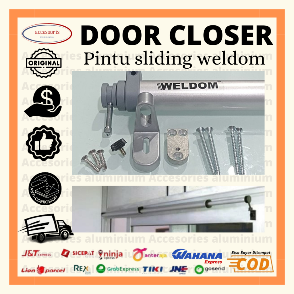 Door Closer Pintu Sliding / Penutup Pintu Geser Otomatis Weldom
