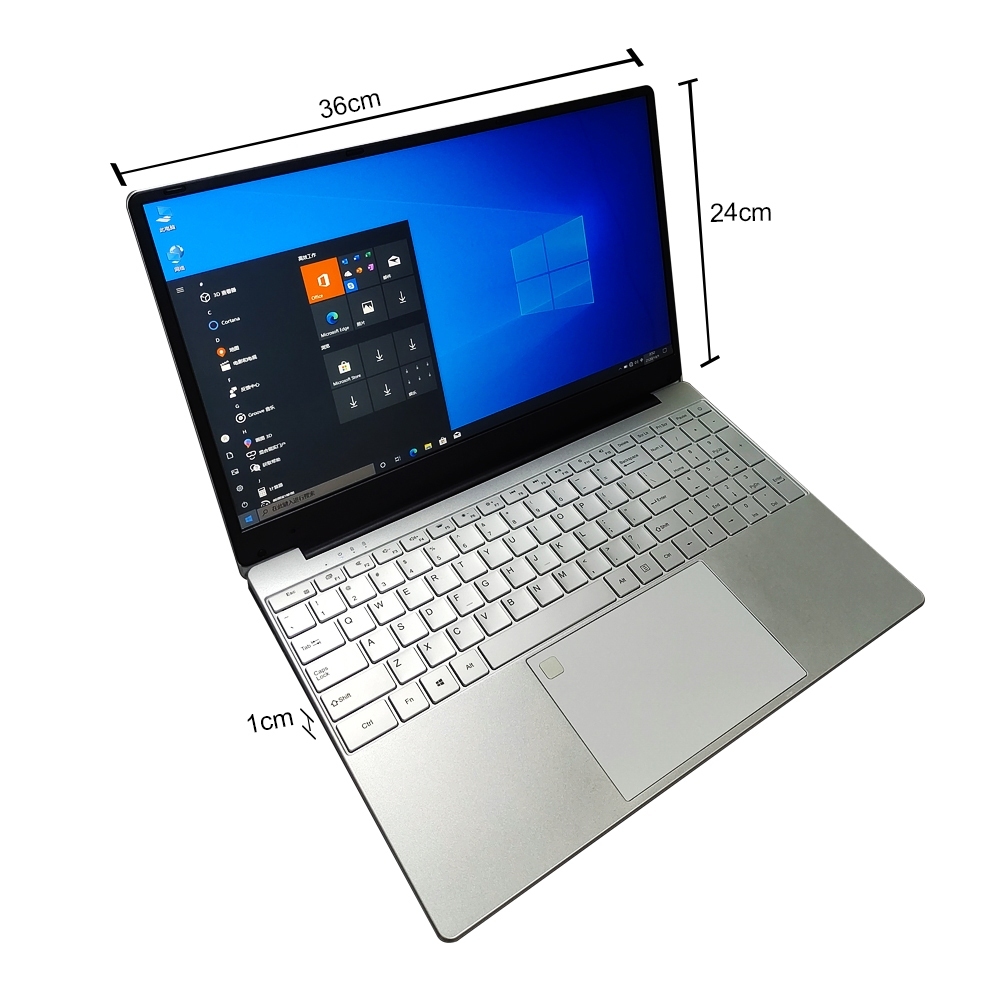 Laptop Intel N5095 15,6'' IPS baru Ram 16G+512GB SSD windows 11 Kunci sidik jari  Backlight keyboard