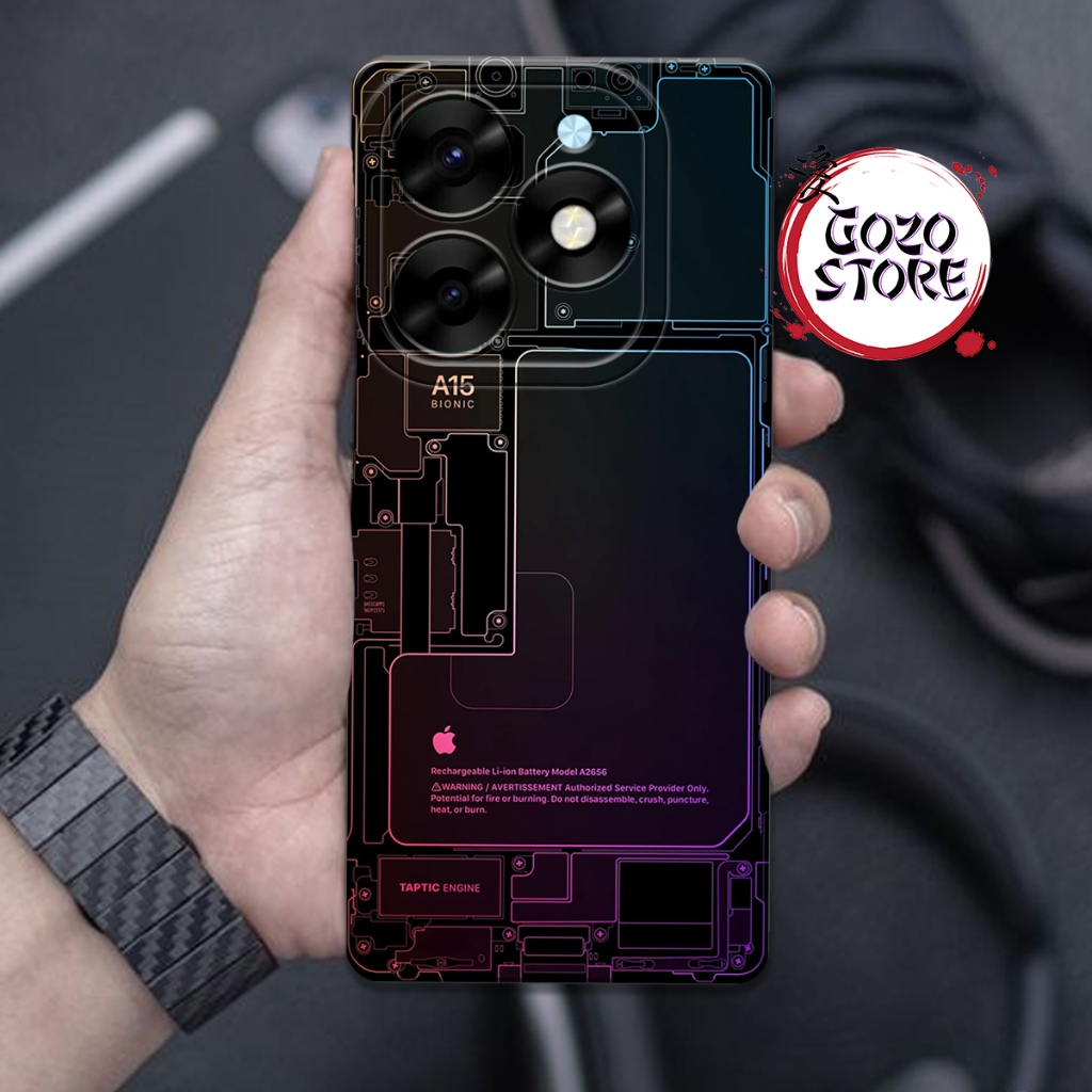 Softcase ITEL A70 2023 Terbaru Motif Mesin Fashion Case Kesing Handphone Casing Hp Soft Case Pro Cam