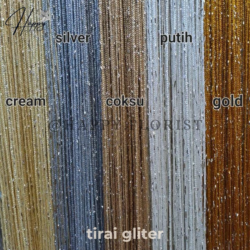 TIRAI GLITER 3x3/TIRAI GLITER DEKORASI (KN-342)