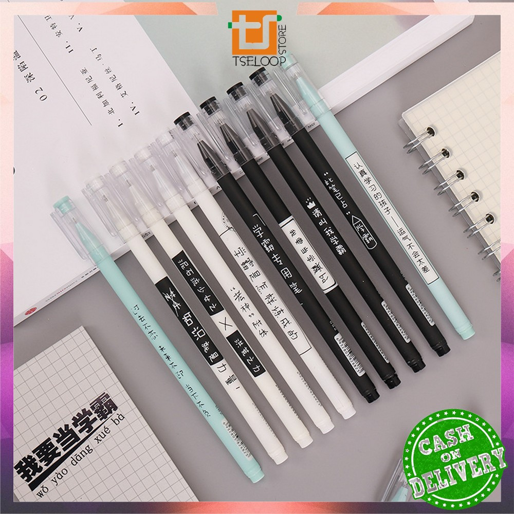 

OFM-A86 Pulpen Aksen Jepang 0.5MM Alat Tulis Kantor dan Sekolah / Pena Gel Tinta Hitam / Pulpen Gel Japanese / Bolpoin Pena Cair