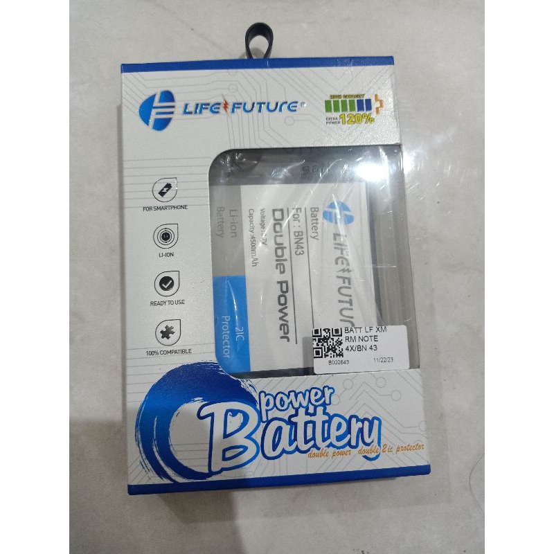 BATERAI HP LIFE FUTURE XIAOMI REDMI NOTE 4X  BN43