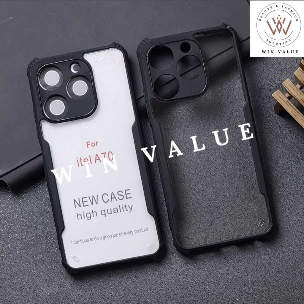 Itel A70 Case Armor Case Shockproof Fusion Case Itel A70