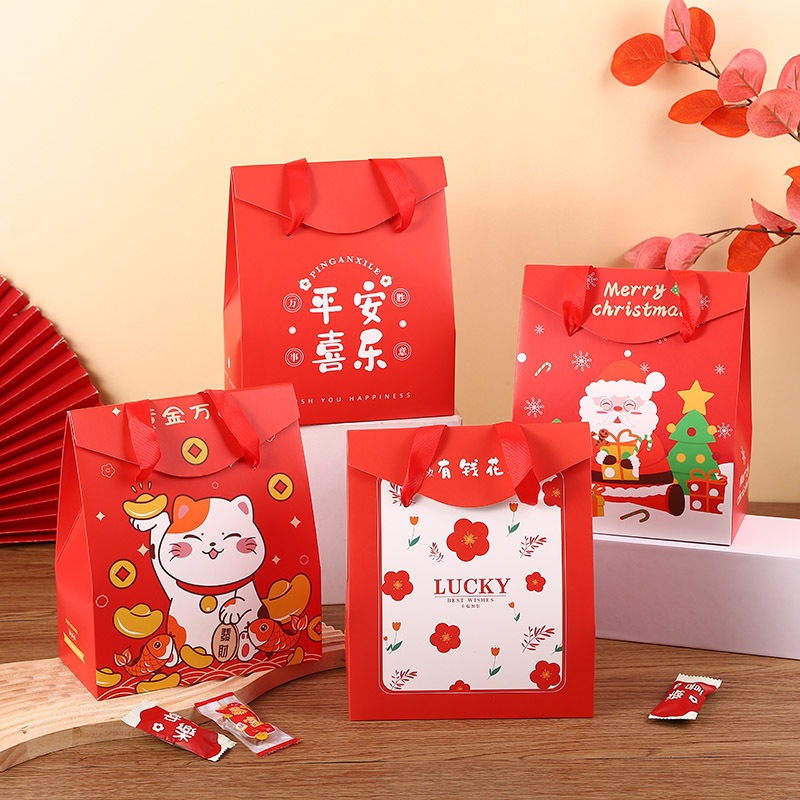 

Box CANDY BAG IMLEK Chinese New Year - Kardus Hampers CNY termasuk tali pita