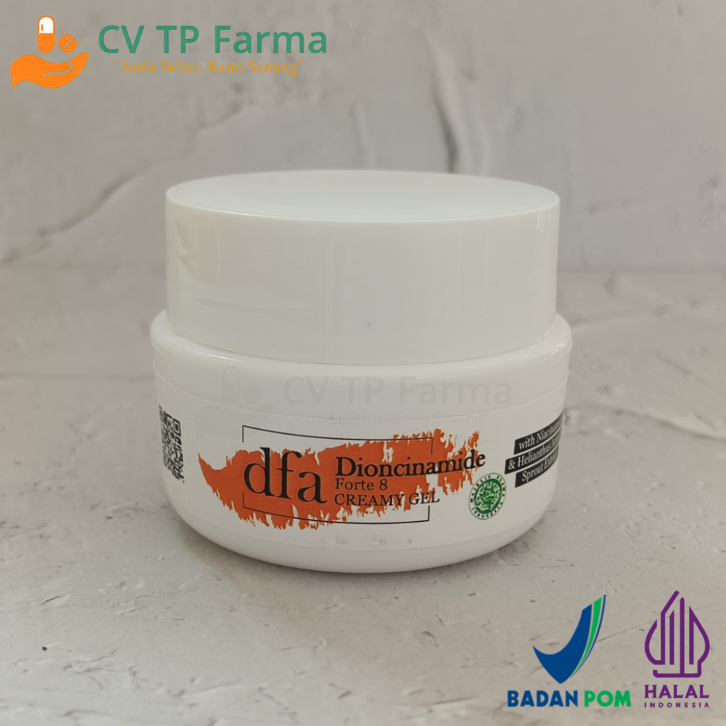 DFA DIONCINAMIDE FORTE 8 CREAMY GEL POT 10 GRAM | NIACINAMIDE 8% | KRIM UNTUK MERAWAT & MELEMBABKAN 