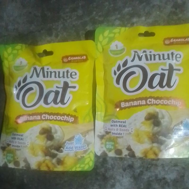 

granolab muesli minute oat banana chocochip 65g.exp 16/11/24