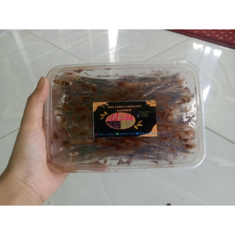 

mie Lidi coklat lumer