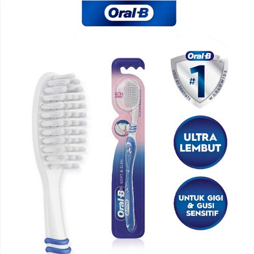 Oral-b sikat gigi soft & slim / sikat gigi(promo)