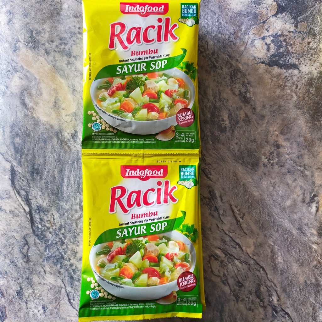 

Indofood RACIK SAYUR SOP isi 10 Sachet Bumbu Instan