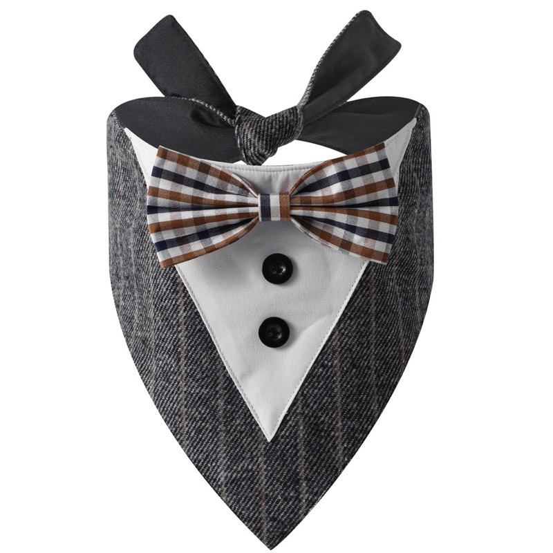 Tuxedo Anjing Kucing Besar- Tuxedo Bandana (Big)