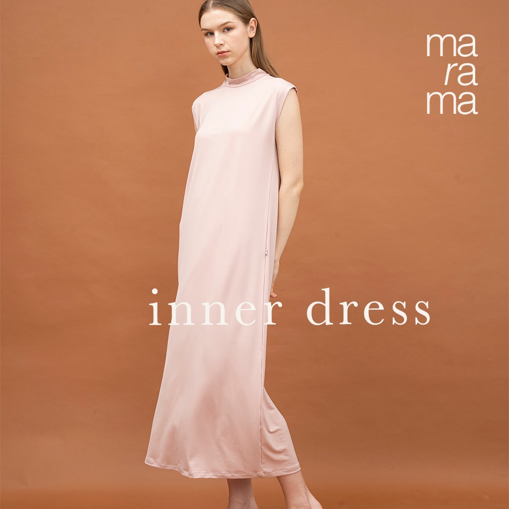 Marama Manset Gamis Tanpa Lengan / Inner Sleeveless Dress Spandex Jersey