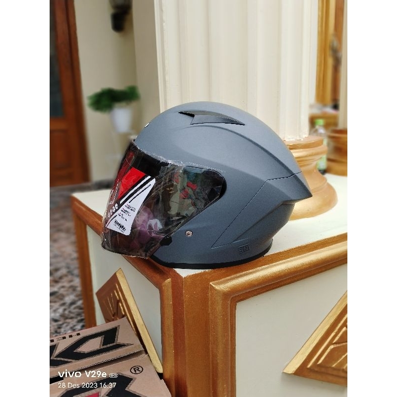 HELM KYOTO DYR DY GREY DOFF PULL WARNA
