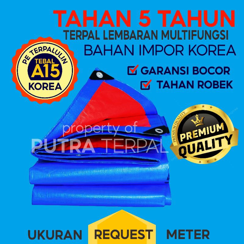 Terpal lembaran Terpal A15 / Lembaran Terpal / Terpal Tutup Hik / Terpal Tutup Truk / Terpal Tenda /