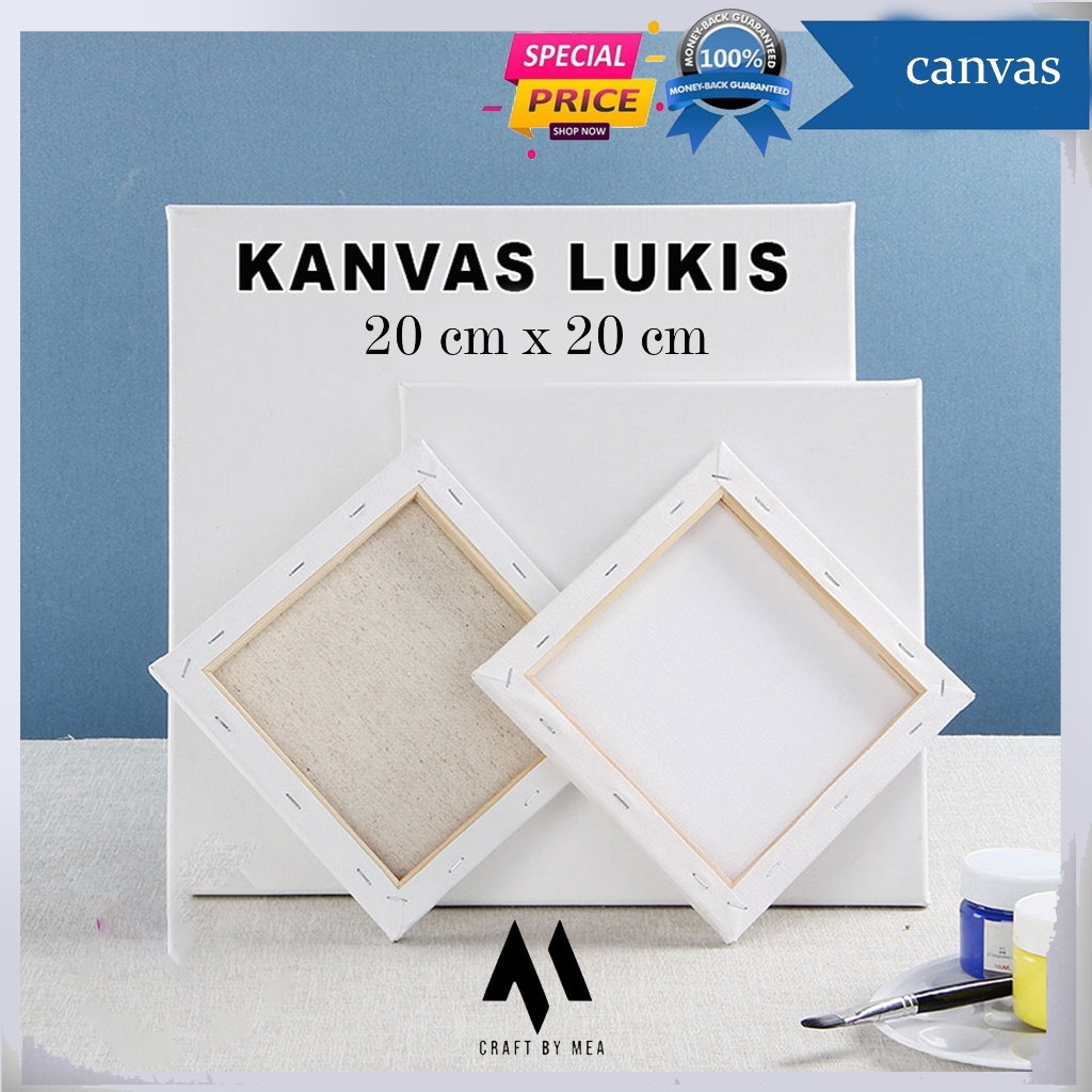 

Kanvas Lukis 20 X 20 cm Stretched Canvas Medium Texture