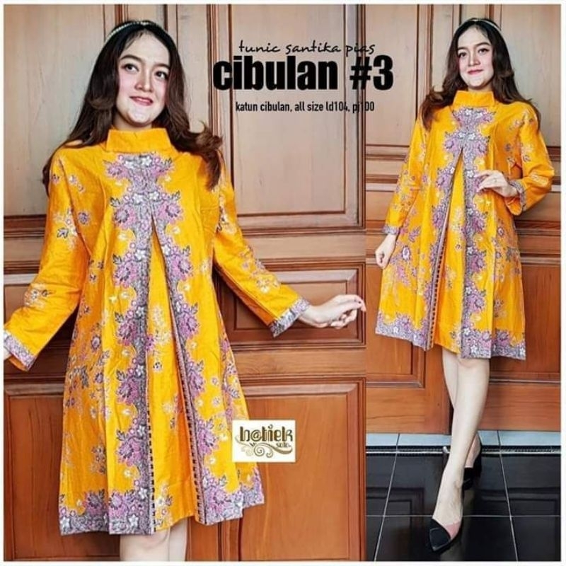 ATASAN BATIK WANITA MODERN - TUNIK BATIK PREMIUM JUMBO - PAKAIAN WANITA BATIK