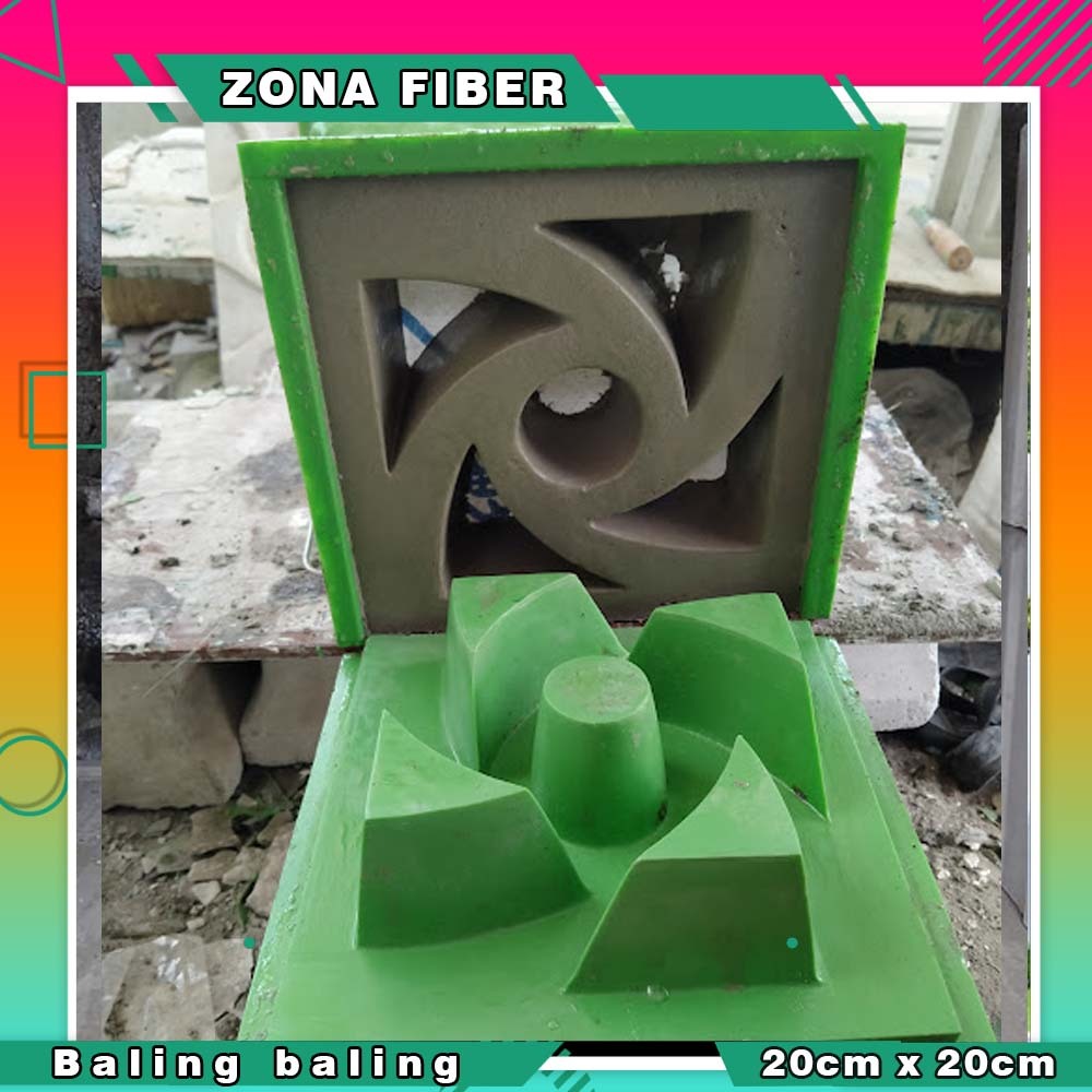 cetakan loster fiber 2 muka, loster dinding,cetakan roster fiber BERGARANSI