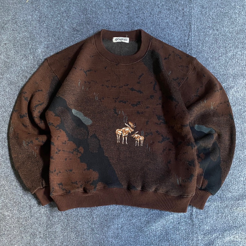 Vintage Knitwear Landscape Capineal