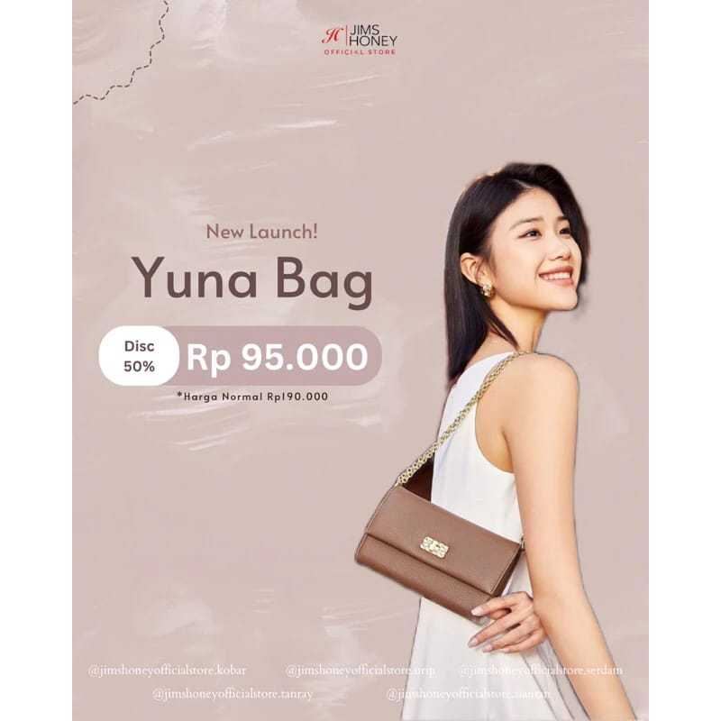 tas terbaru jimshoney yuna bag jimshoney tas selempang cewek promo