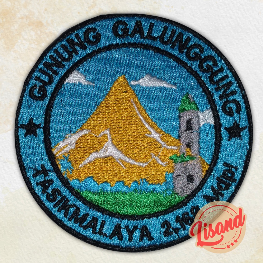 Patch Emblem Bordir Gunung Galunggung