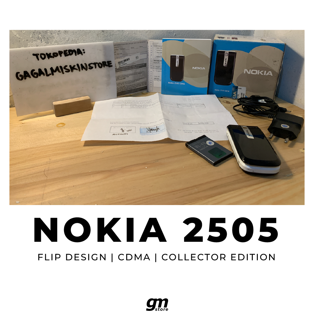 Nokia Jadul 2505 Flip Hitam Black Hape Jadoel Koleksi Kolektor