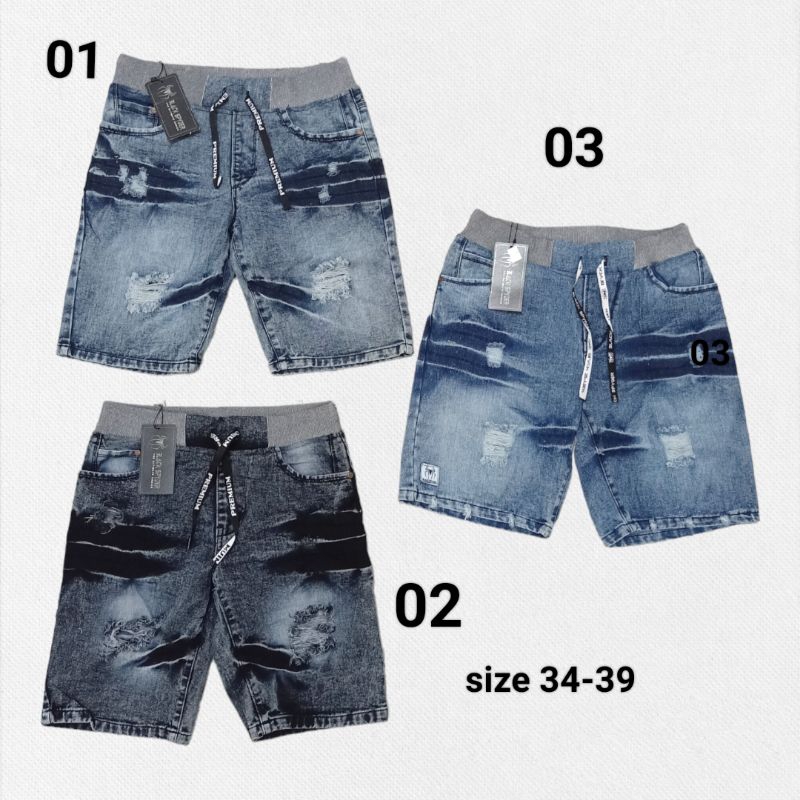 celana pendek rip jeans