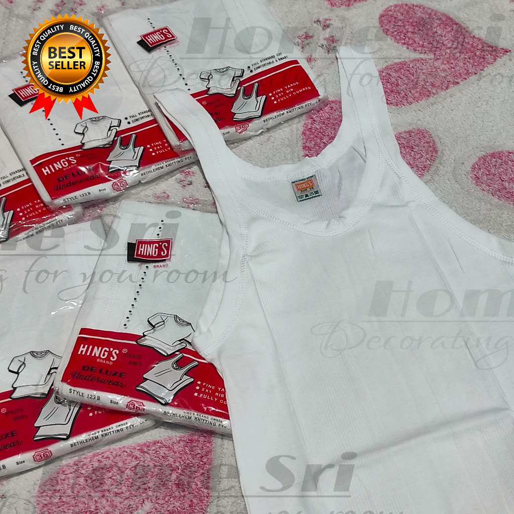Pakaian Dalam Pria Dewasa Hing | Singlet HING'S 123B   | Kaos Dalam Laki Laki Dewasa Hings