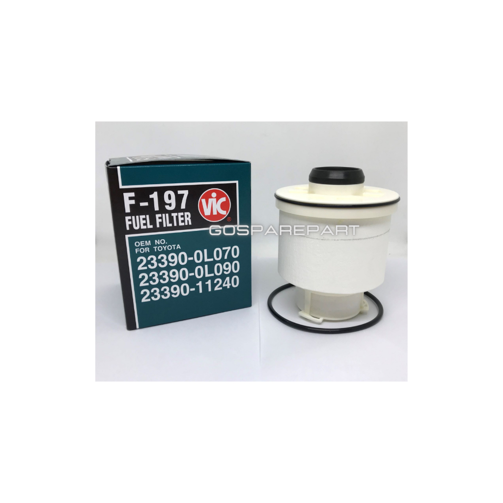 Saringan Solar / Fuel Filter TOYOTA INNOVA DIESEL, INNOVA REBORN DIESEL, FORTUNER DIESEL. merek VIC 