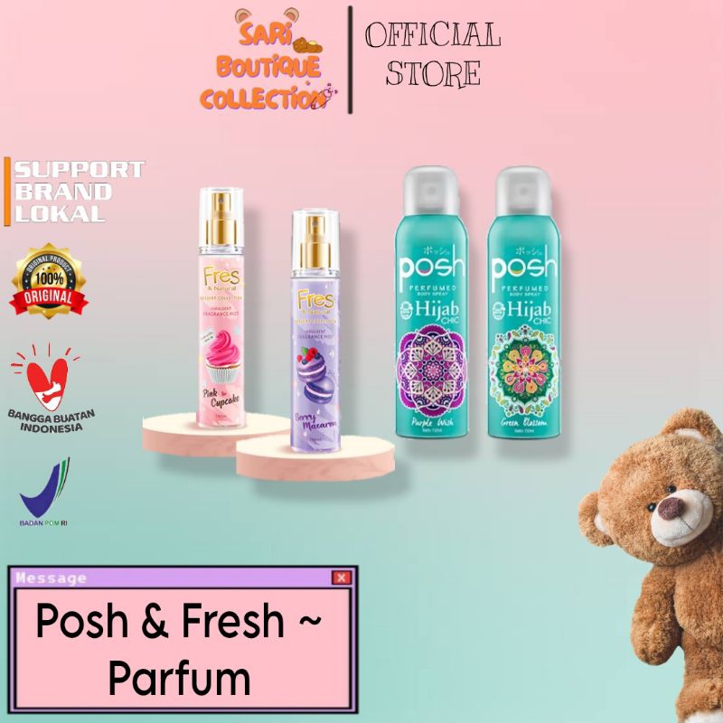 Posh parfume hijab chic/parfum hijab posh/body spray posh/body spray hijab chic posh/parfum wanita/p