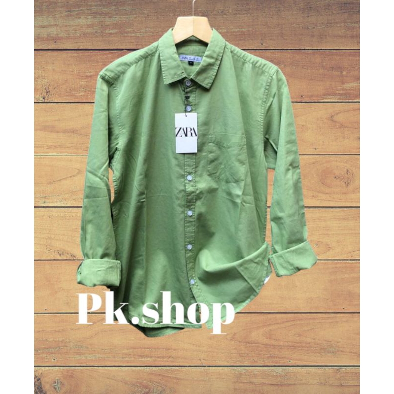 kemeja zara panjang// kemeja panjang polos zara// kemeja slimfif// kemeja casual// kemeja pria zara 