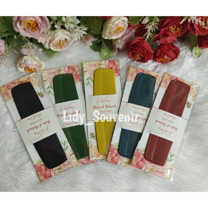 Souvenir Pernikahan Sisir Saku / CUSTOM / Souvernir Khitanan