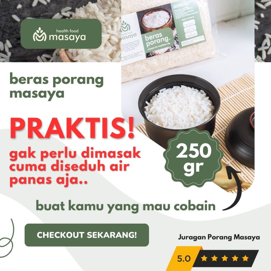 

BERAS PORANG 250gr | COBAIN YUK!