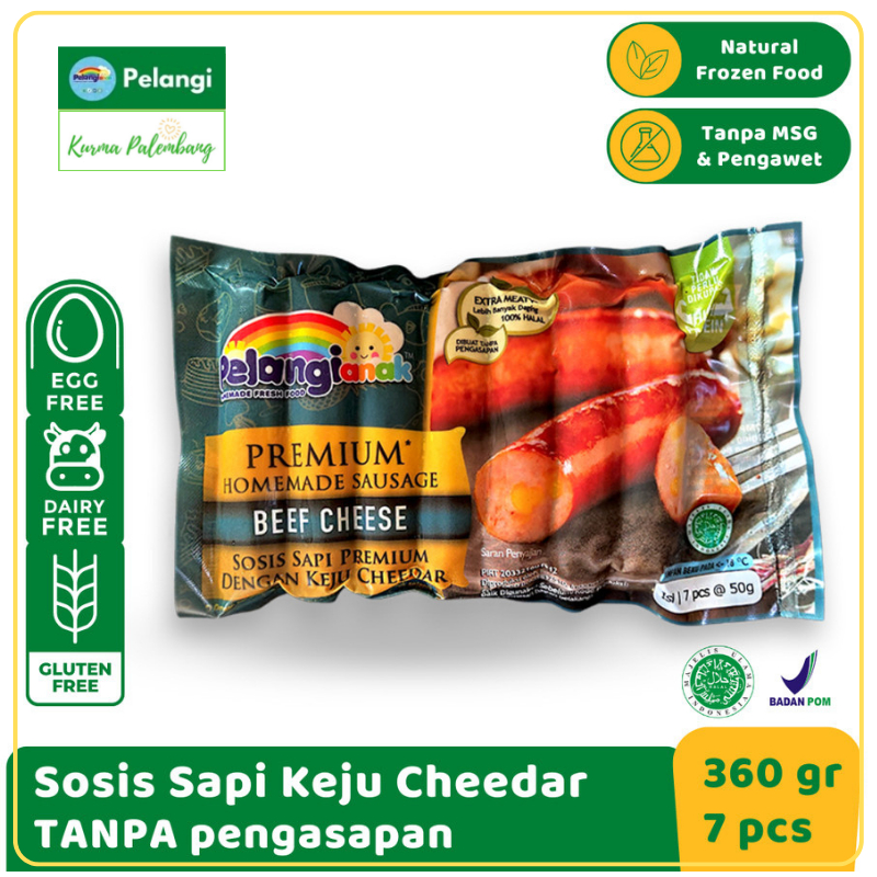 

Sosis Sapi Keju Pelangi Homemade Premium Non Msg & Non Pengawet