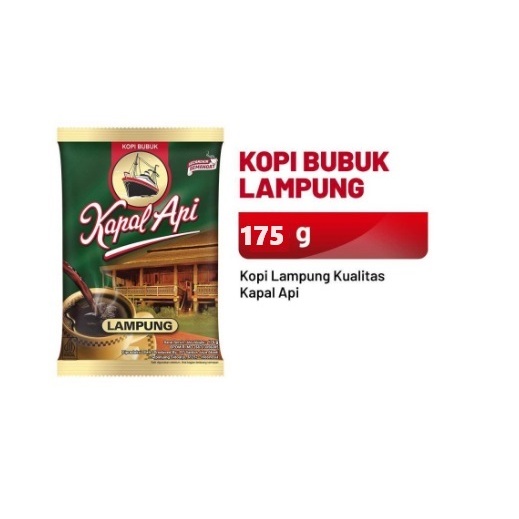 

Kopi Bubuk | Kapal Api Kopi Lampung 175 gr