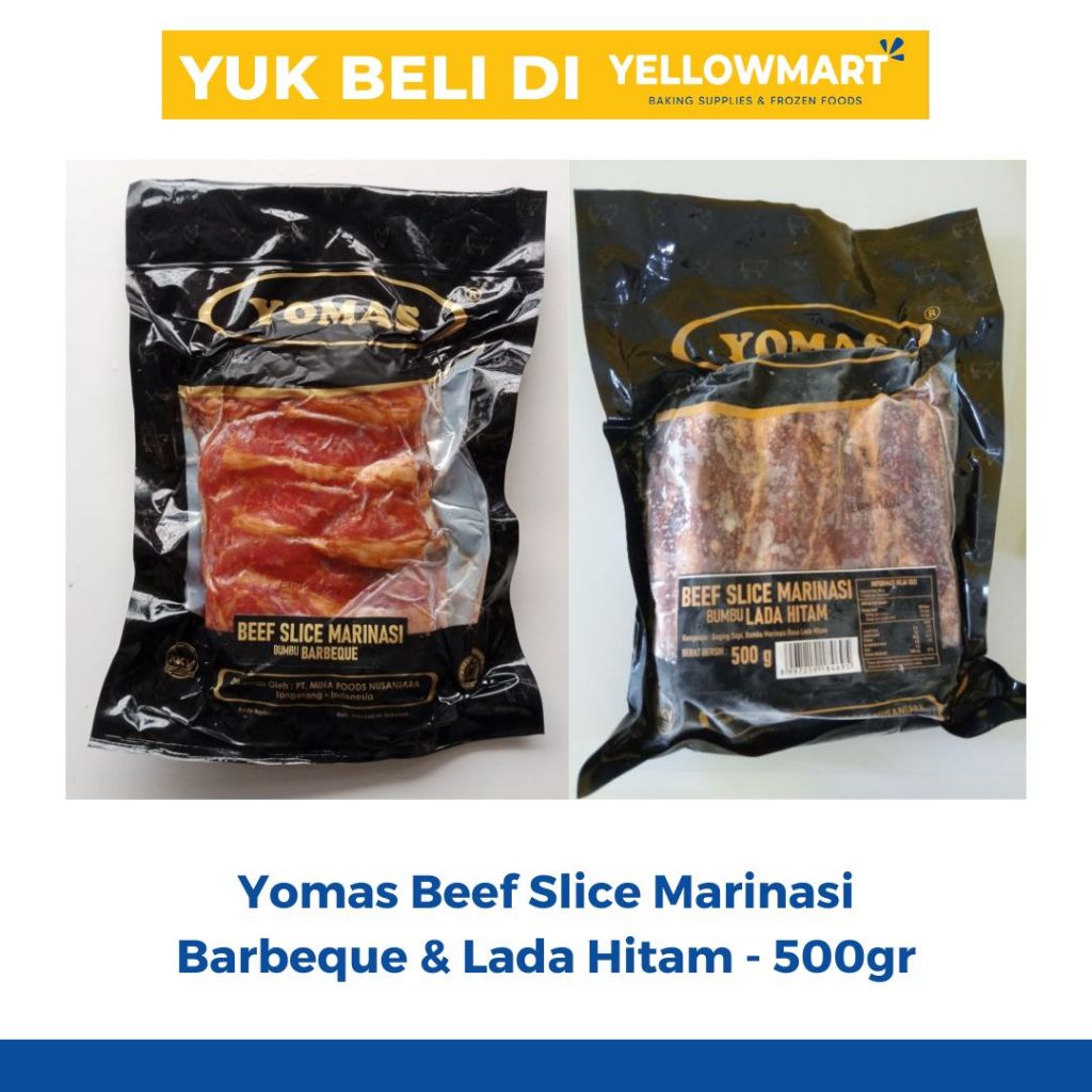

Yomas Beef Slices Marinasi BBQ dan Lada Hitam - 500gr