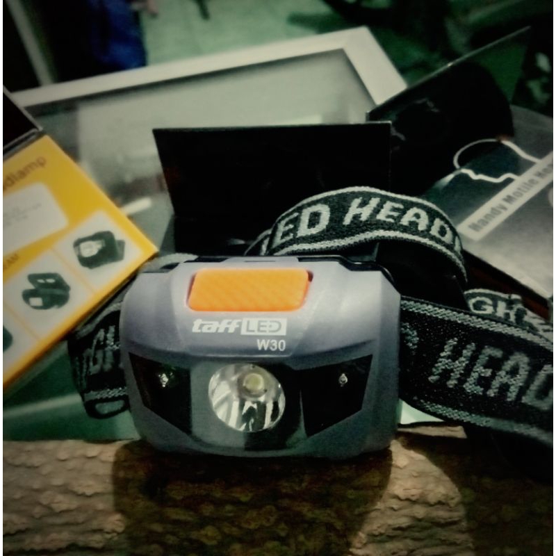 senter kepala anti air waterproof headlamp senter