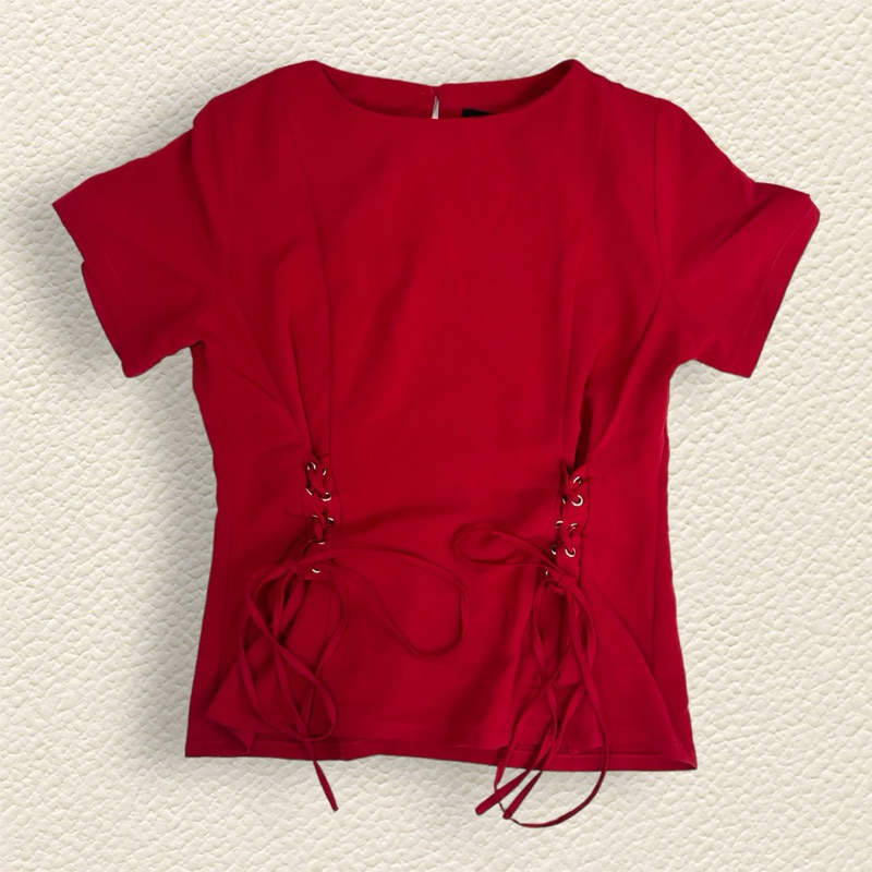 The Executive Red Blouse