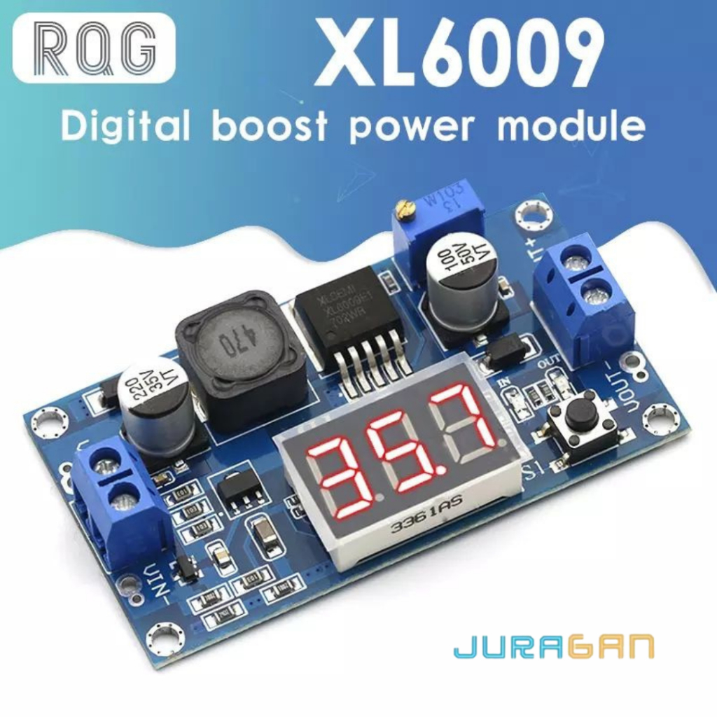 XL6009 DISPLAY DC-DC STEP UP 4.5-32V TO 5-35V POWER SUPPLY