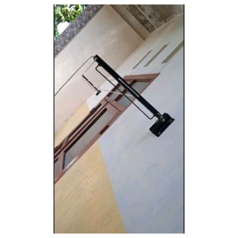 Jemuran Baju Lipat Tempel Dinding Panjang 90cm