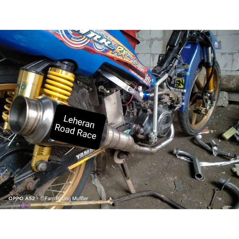 ( LASER NAMA ) Knalpot Underbone Road Race Jupiter Z1 Vega Lama Jupiter Z Supra Original Fam