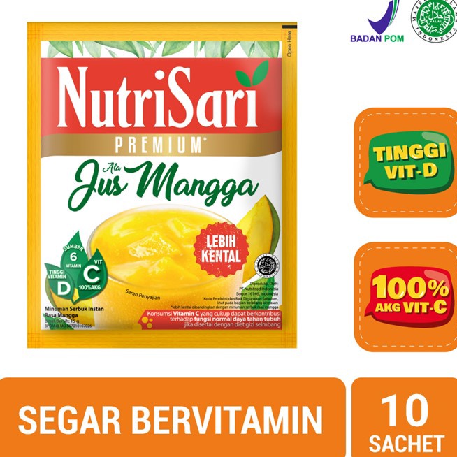 

HOT NutriSari Premium Jus Mangga 1 Sachet Minuman Buah Lebih Kental