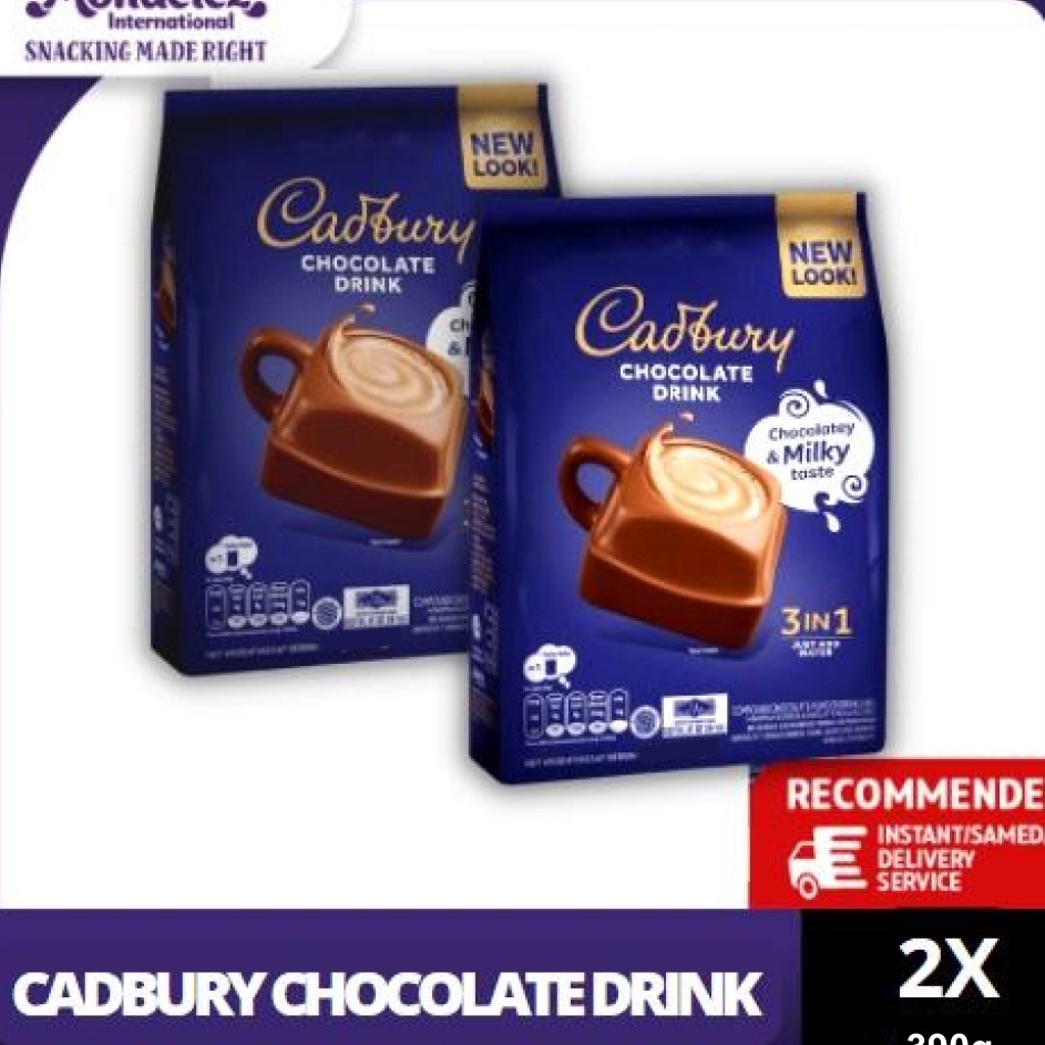 

Ready Stok Cadbury Hot Chocolate Drink 3 in 1 Regular 39g minuman coklat premium twinpack